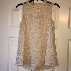 Lace sleeveless top